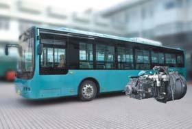 AMT混合动力公交车